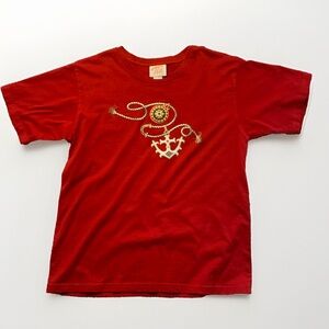 VTG Tia Designs Golden Anchor T-Shirt (medium)